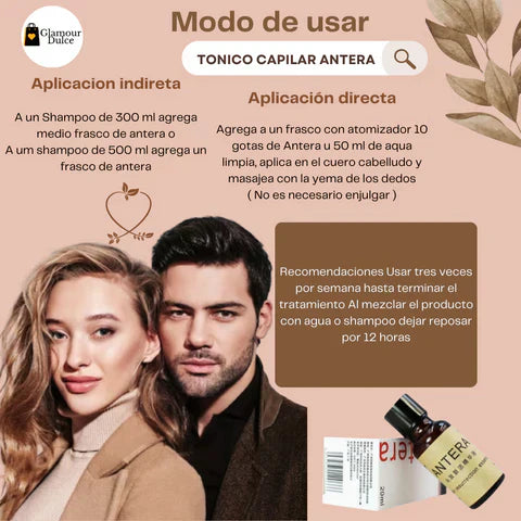 TONICO ANTERA CRECIMIENTO DE EL CABELLO